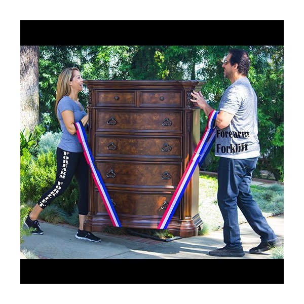 Above All Co Forearm Forklift Lifting Straps - "Go USA" colored PR L74995RWB - main